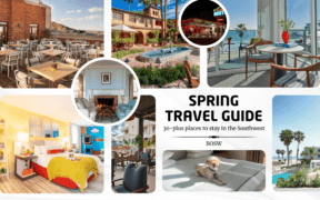 2025 spring break collage of Southwest hotels, motels and resorts.