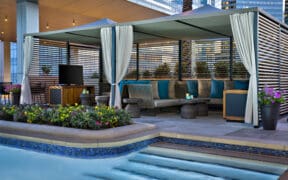 The Marriott Marquis Houston's outdoor pool and cabanas to host Mother's Day in Texas.