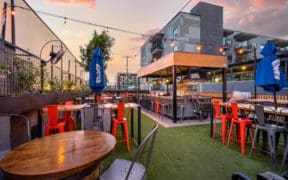 The rooftop of Pedal Haus in Downtown Phoenix.