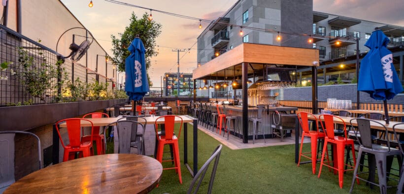 The rooftop of Pedal Haus in Downtown Phoenix.