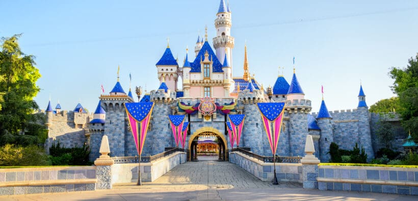 Sleeping Beauty's castle at Disneyland California.
