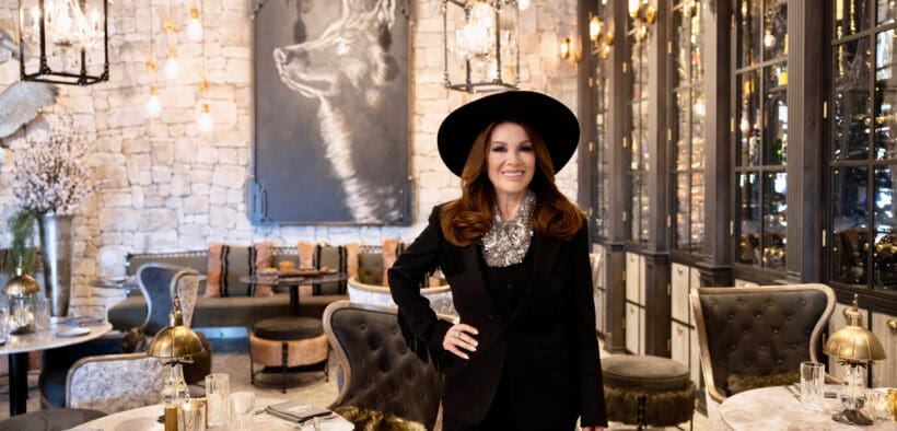 A photo of Lisa Vanderpump at her Wolf by Vanderpump restaurant concept at Caesars Republic Scottsdale.