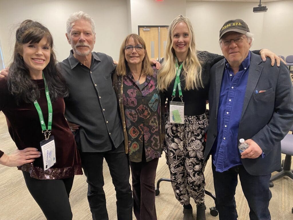 From left to right: Lynette Carrington, contributing writer for The Best of the Southwest; actor Stephen Lang; actress Karen Allen; Erin Thorburn, founder of The Best of the Southwest; and actor Peter Riegert at the 2023 Sedona International Film Festival. 