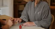 Guest receiving a manicure treatment at Windflower Spa at Hyatt Regency Hill Country Resort in San Antonio, Texas