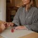 Guest receiving a manicure treatment at Windflower Spa at Hyatt Regency Hill Country Resort in San Antonio, Texas
