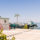 Pavilion Hotel overlooking Catalina Island harbor.