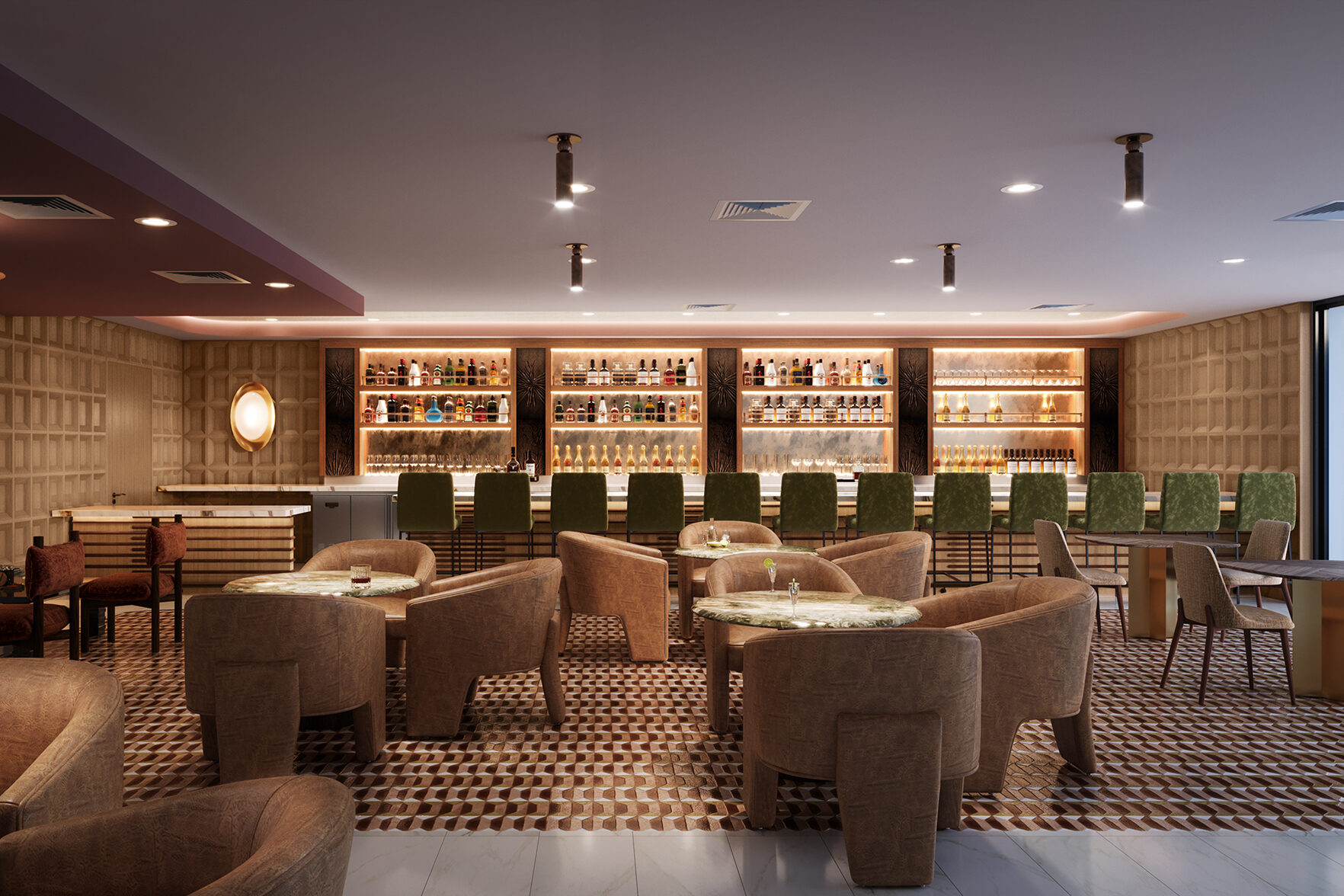 Exterior entrance of Hotel Solaya in Old Town Scottsdale with palm trees and desert landscaping.