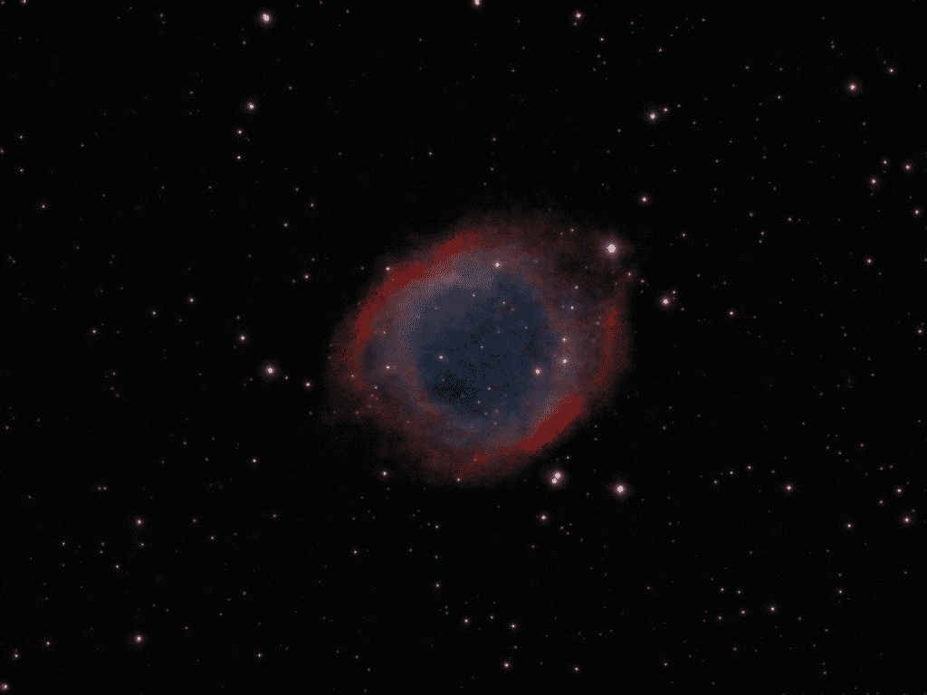 Deep space nebula image captured through Dark Skies Astronomy Tours  telescope during guided stargazing experience.