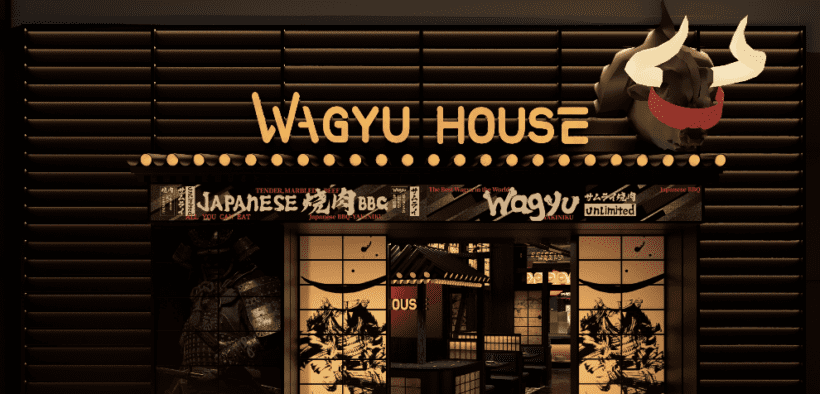 Exterior rendering of Arizona’s first Wagyu House restaurant coming to Chandler Fashion Center.