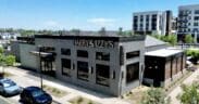 Exterior aerial view of Harry & Izzy's restaurant at PV in Paradise Valley, Arizona.