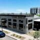 Exterior aerial view of Harry & Izzy's restaurant at PV in Paradise Valley, Arizona.