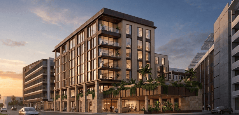 Rendering of the planned 168-room Tribute Portfolio hotel at Novus Innovation Corridor in Tempe, Arizona.